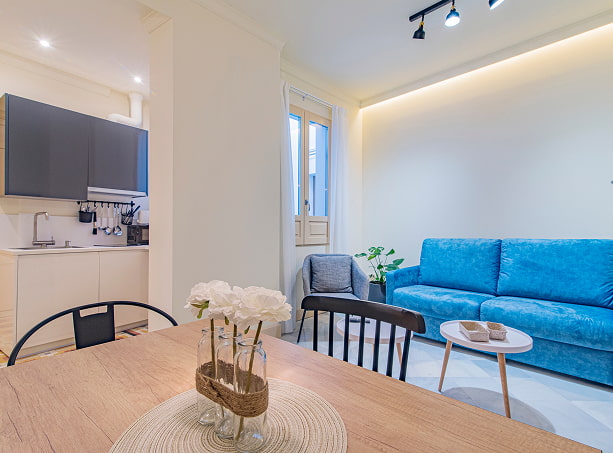 Vista general del apartamento  Twin Standard de Mosaiko Homes Catedral Granada