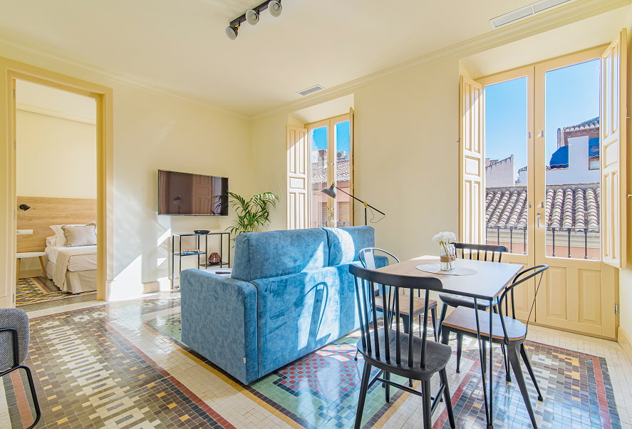 Vista general del apartamento Standard de Mosaiko Homes Catedral Granada